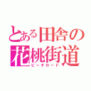 とある田舎の花桃街道（ピーチロード）