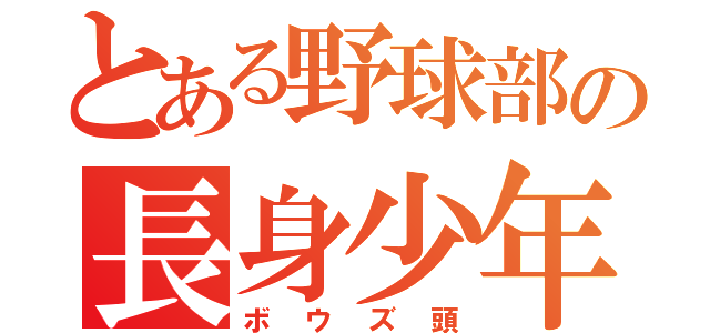 とある野球部の長身少年（ボウズ頭）