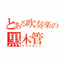 とある吹奏楽の黒木管（クラリネット）