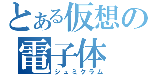 とある仮想の電子体（シュミクラム）