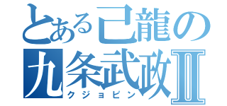 とある己龍の九条武政Ⅱ（クジョピン）