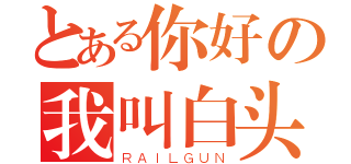 とある你好の我叫白头（ＲＡＩＬＧＵＮ）