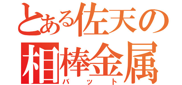 とある佐天の相棒金属（バット）