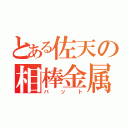 とある佐天の相棒金属（バット）