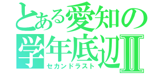 とある愛知の学年底辺Ⅱ（セカンドラスト）