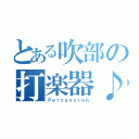 とある吹部の打楽器♪（Ｐｅｒｃｕｓｓｉｏｎ）