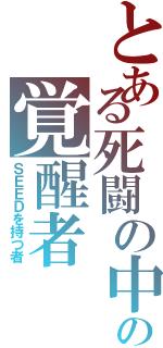 とある死闘の中のの覚醒者（ＳＥＥＤを持つ者）