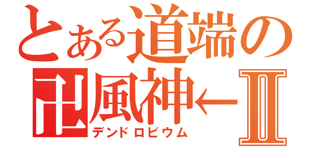 とある道端の卍風神←Ⅱ（デンドロビウム）