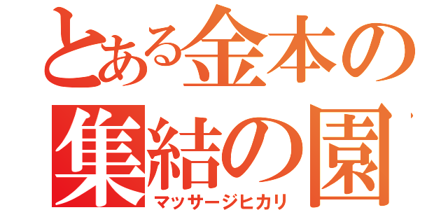 とある金本の集結の園（マッサージヒカリ）