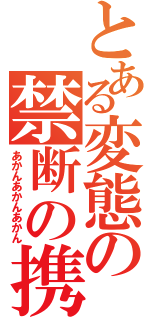 とある変態の禁断の携帯（あかんあかんあかん）