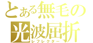 とある無毛の光波屈折（レフレクター）