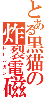 とある黒猫の炸裂電磁銃（レールガン）