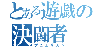 とある遊戯の決闘者（デュエリスト）