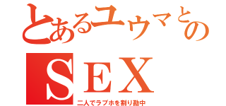 とあるユウマと○○のＳＥＸ（二人でラブホを割り勘中）