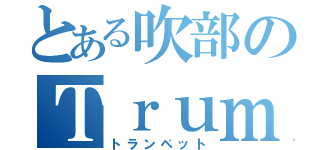 とある吹部のＴｒｕｍｐｅｔ（トランペット）