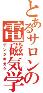 とあるサロンの電磁気学（デンジキガク）