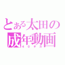 とある太田の成年動画（４０ギガ）