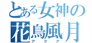 とある女神の花鳥風月（アクア）