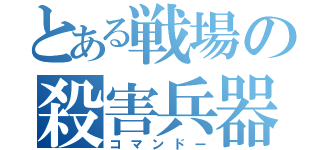 とある戦場の殺害兵器（コマンドー）