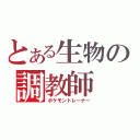 とある生物の調教師（ポケモントレーナー）