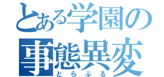 とある学園の事態異変（とらぶる）