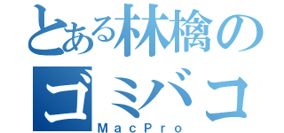 とある林檎のゴミバコ（ＭａｃＰｒｏ）