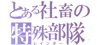 とある社畜の特殊部隊（レインボー）