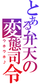 とある弁天の変態司令（ウホウホ♪）