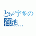 とある宇多の御池（ウタノオイケ）