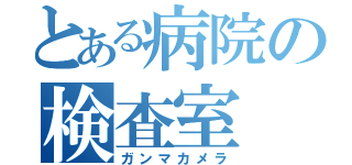 とある病院の検査室（ガンマカメラ）