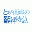 とある南海の空港特急（ラピート）