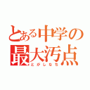 とある中学の最大汚点（とがしなち）