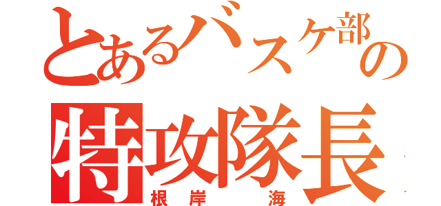 とあるバスケ部の特攻隊長（根岸 海）