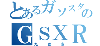 とあるガソスタのＧＳＸＲ５０（たぬき）