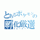 とあるポケモンの孵化厳選厨（トレーナー）