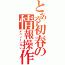 とある初春の情報操作（オペレーション）