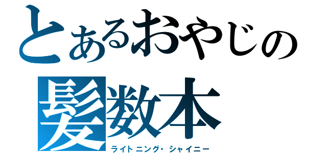 とあるおやじの髪数本（ライトニング・シャイニー）