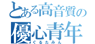 とある高音質の優心青年（ぐるたみん）