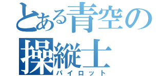 とある青空の操縦士（パイロット）