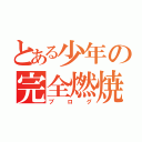 とある少年の完全燃焼（ブログ）