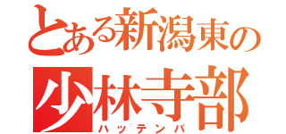 とある新潟東の少林寺部（ハッテンバ）