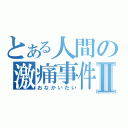 とある人間の激痛事件Ⅱ（おなかいたい）