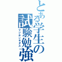 とある学生の試験勉強（マジホンキダス）