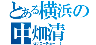 とある横浜の中畑清（ゼッコーチョー！！）