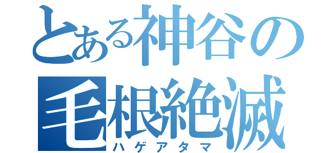 とある神谷の毛根絶滅（ハゲアタマ）