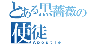 とある黒薔薇の使徒（Ａｐｏｓｔｌｅ）