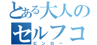 とある大人のセルフコントロール（ピンロー）