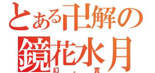 とある卍解の鏡花水月（幻。實）