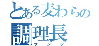 とある麦わらの調理長（サンジ）