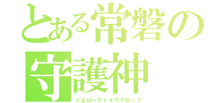 とある常磐の守護神（イエローデトキワグローブ）